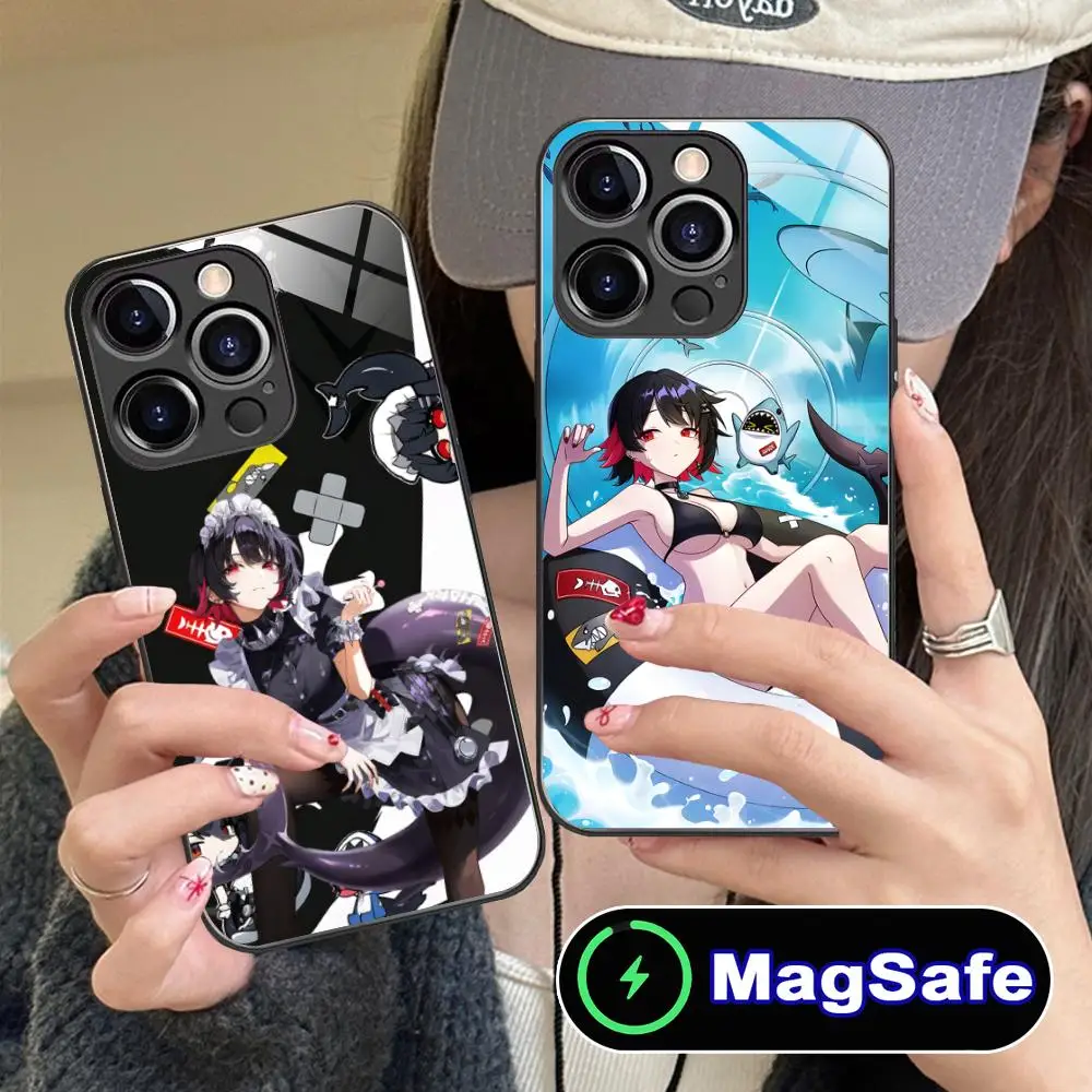 Zenless Zone Zero Ellen Joe Phone Case for iPhone 17 16 15 14 13 12 11 Pro Max Plus Mini MagSafe Glass Colour Cover Pretty Cover #4