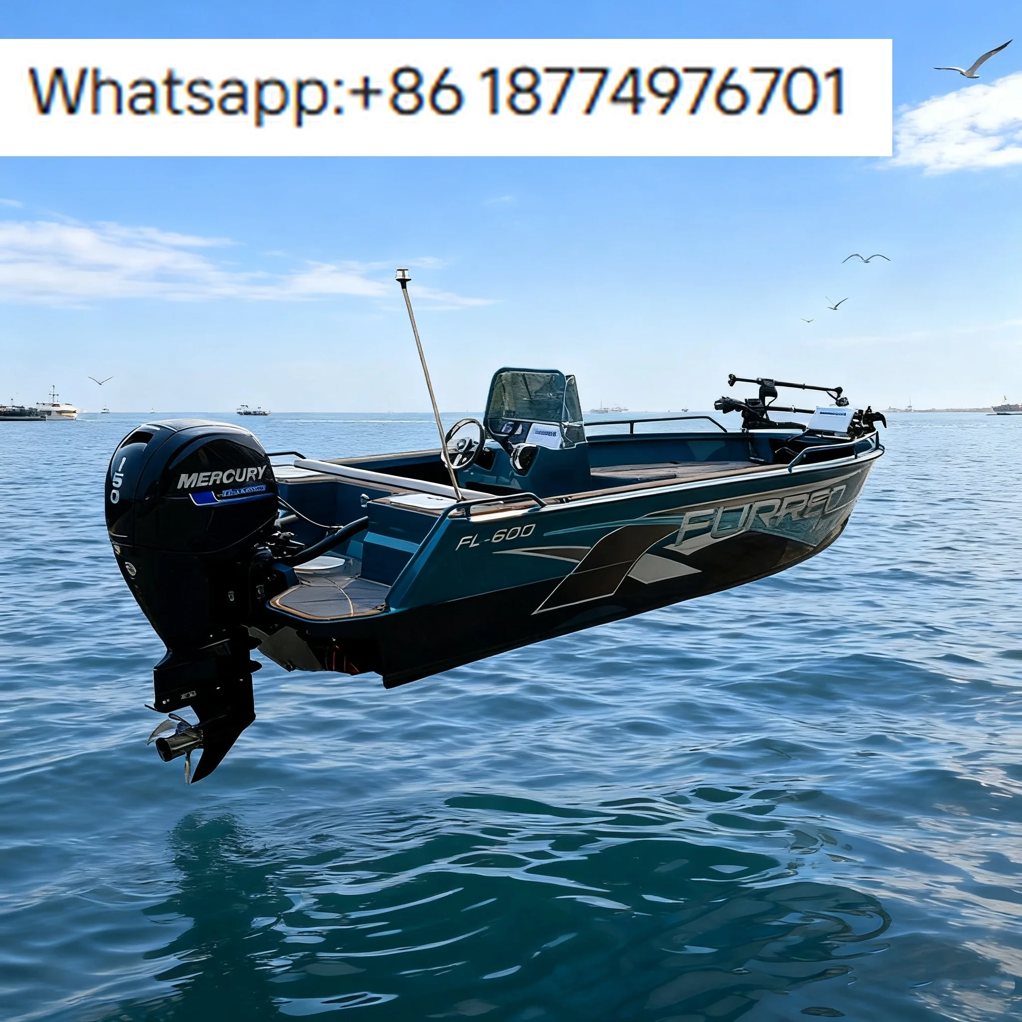 High Speed Aluminum Fishing Boat Luxury Yacht