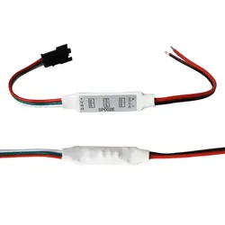 SP002E Mini controlador LED de 3 teclas DC5-24V para RGBIC WS2812B WS2811 UCS1903 SK6812 luces de tira LED direccionables 2048 píxeles
