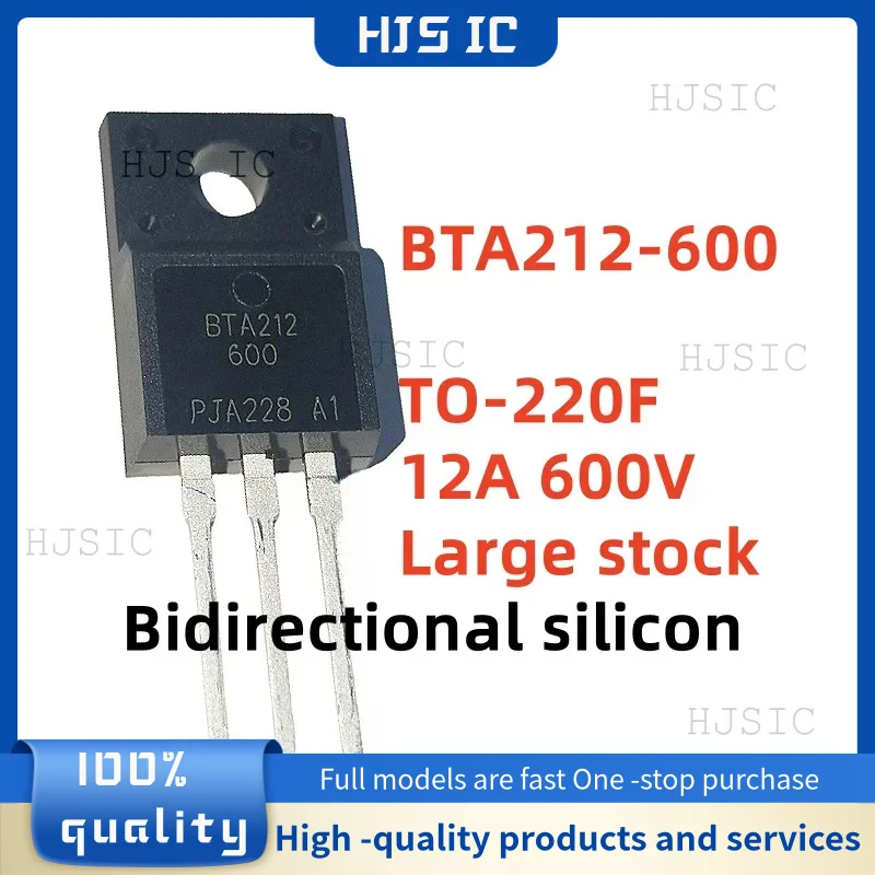 10-20-30PCS NEW 100% quality BTA212 BTA212-600 BTA 212600   BTA212 600 TO-220F 12A 600V Bidirectional silicon Thyristor electron