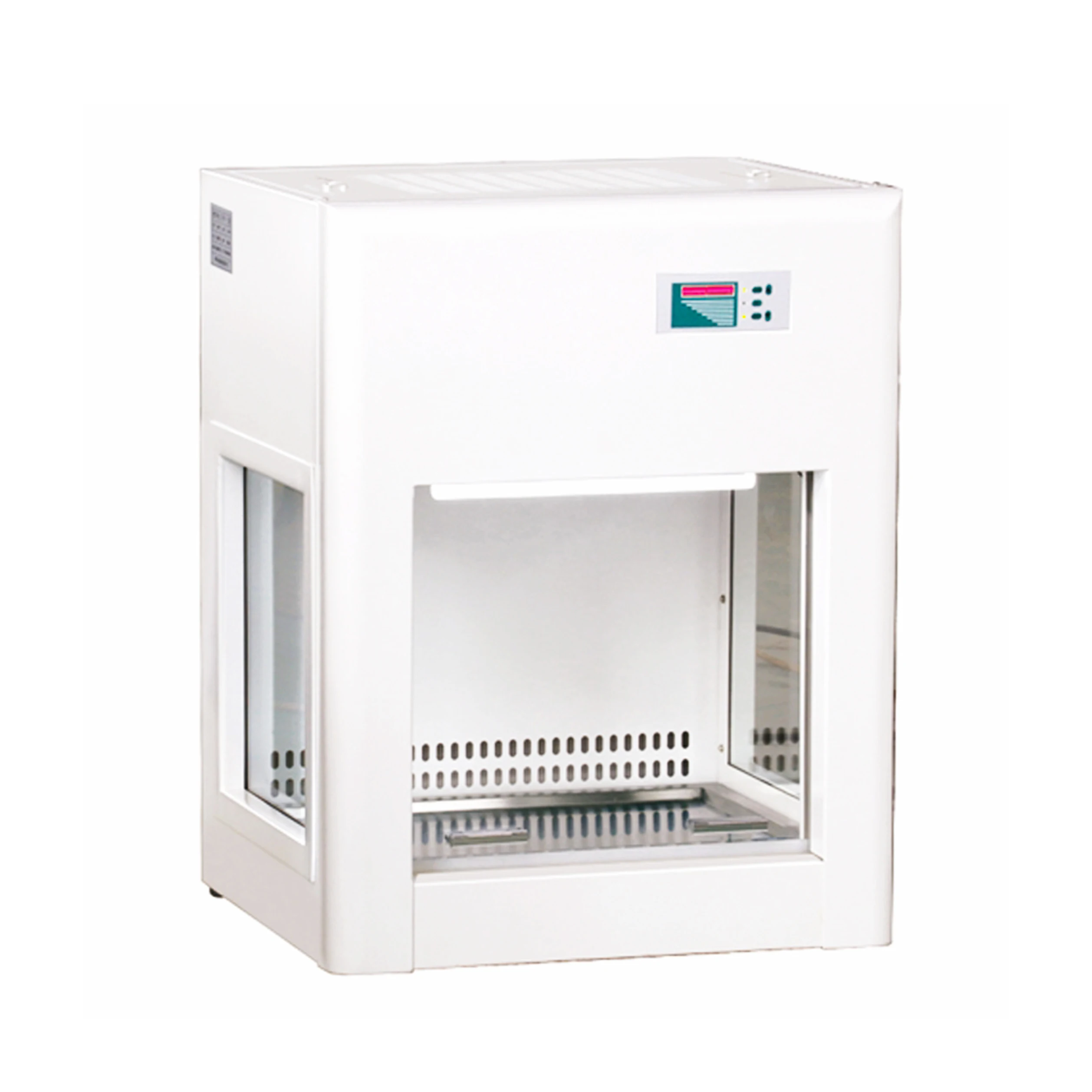 Laboratory Clean Equipment 99.99% 0.3um 5mm Class100 Glass Intelligent Multi-level Adjustable Mini Laminar Air Flow Hood Cabinet