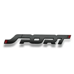 Body Stickers 3D Three Dimensional SPORT Sports English Personalized Car Logo Metal Car Stickers Decorative Labeling 1PC