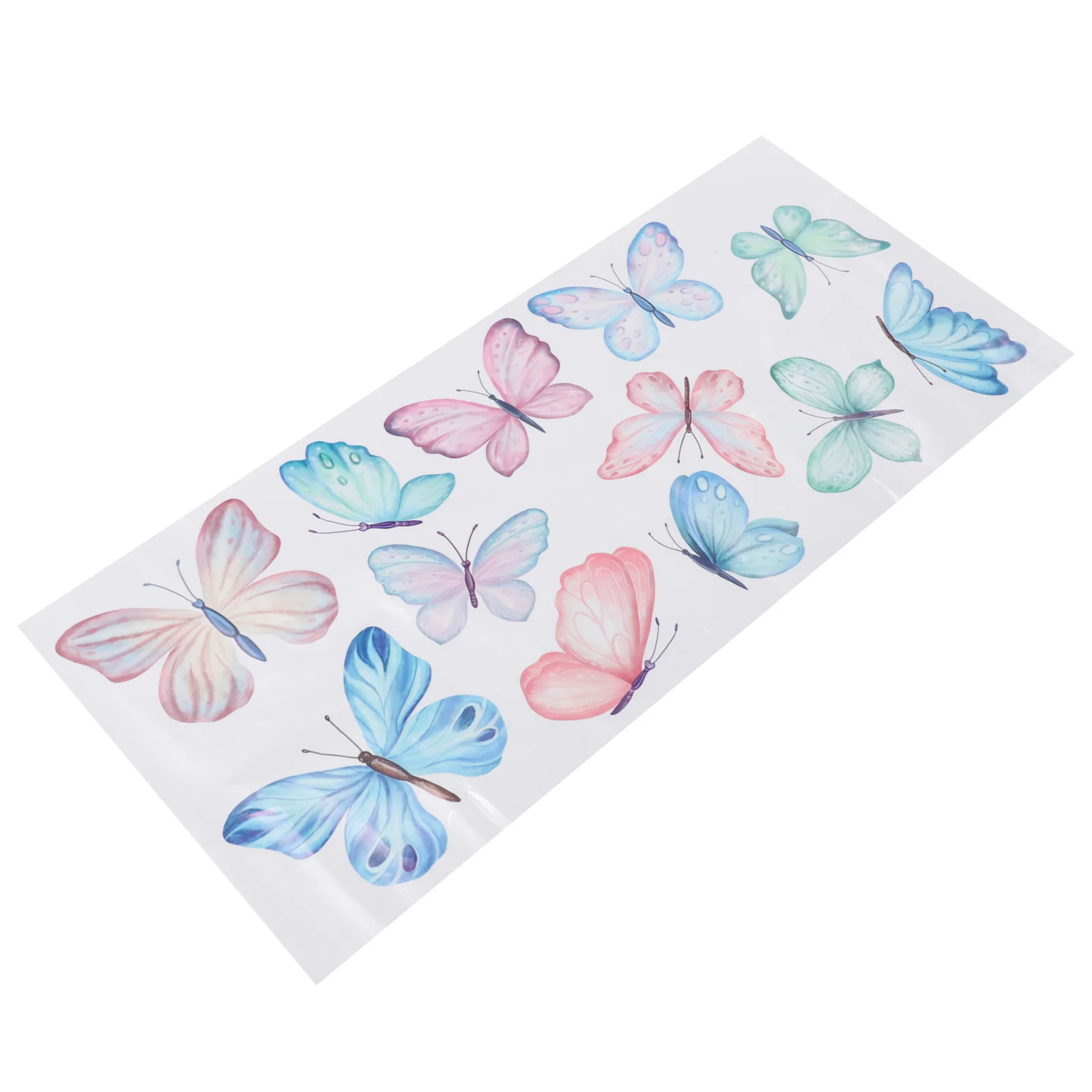 

1 Sheet Butterfly Wall Decals Self-Adhesive Watercolor Butterfly Stickers for Wall Decoration Bedroom Living Room Party