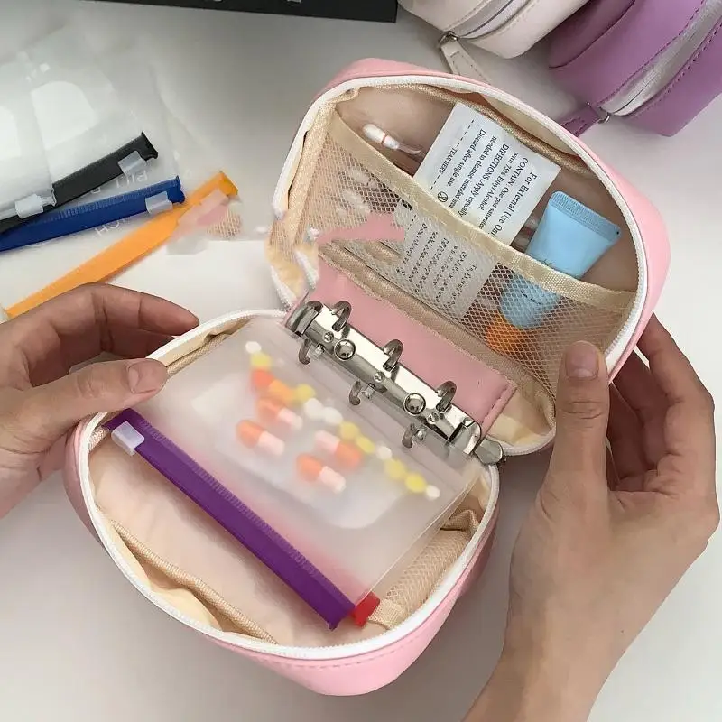 14 Compartment Weekly Pill Organizer Color Coded Waterproof Medicine Holder Lightweight for Travel Hiking Use