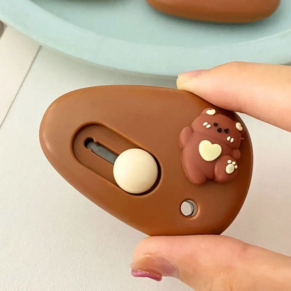 Mini Paper Cutting Cutter Box Opening Blade Retractable Cartoon Cutter Letter Opener Portable Carton Opener High-quality Durable