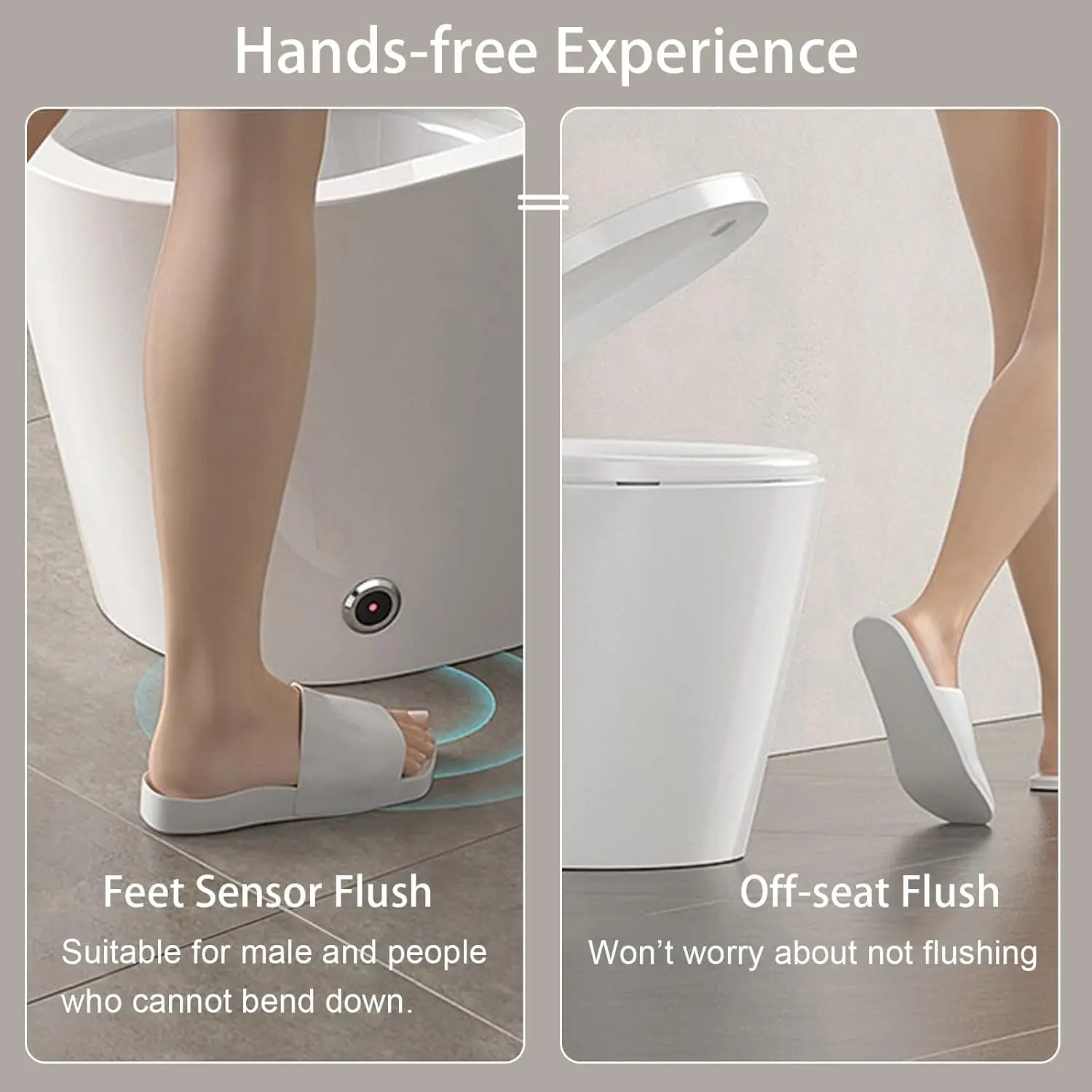 Smart Bidet WC Sensor Heating Voice Control Remote Control Toilet Set for Modern Bathroom OEM Toilet Bowl Seat Cover S-trap view 3