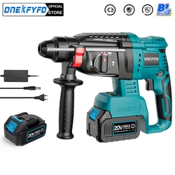3 in 1 martello a percussione senza spazzole 21V trapano a percussione a batteria funzione multifunzionale in legno di cemento d'acciaio per batteria Makita da 18V