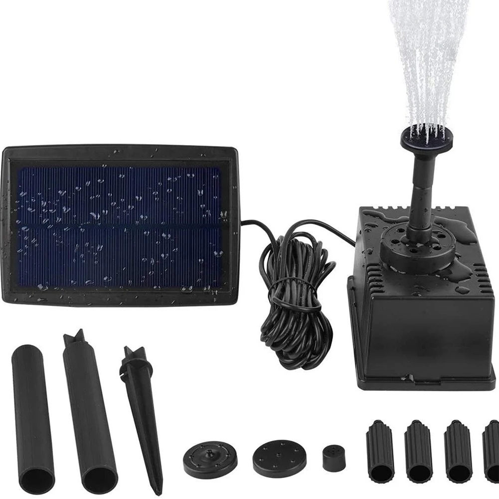 /1.5W /7V /Solar Powered Submersible Fountain Set With Monocrystalline Panel For Outdoor Garden Pond Water Feature Circulation