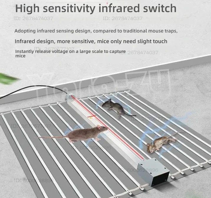 Automatic Ultra New Infrared High-voltage Capture Mouse Home Power Grid Capture Destruction Mouse Trap