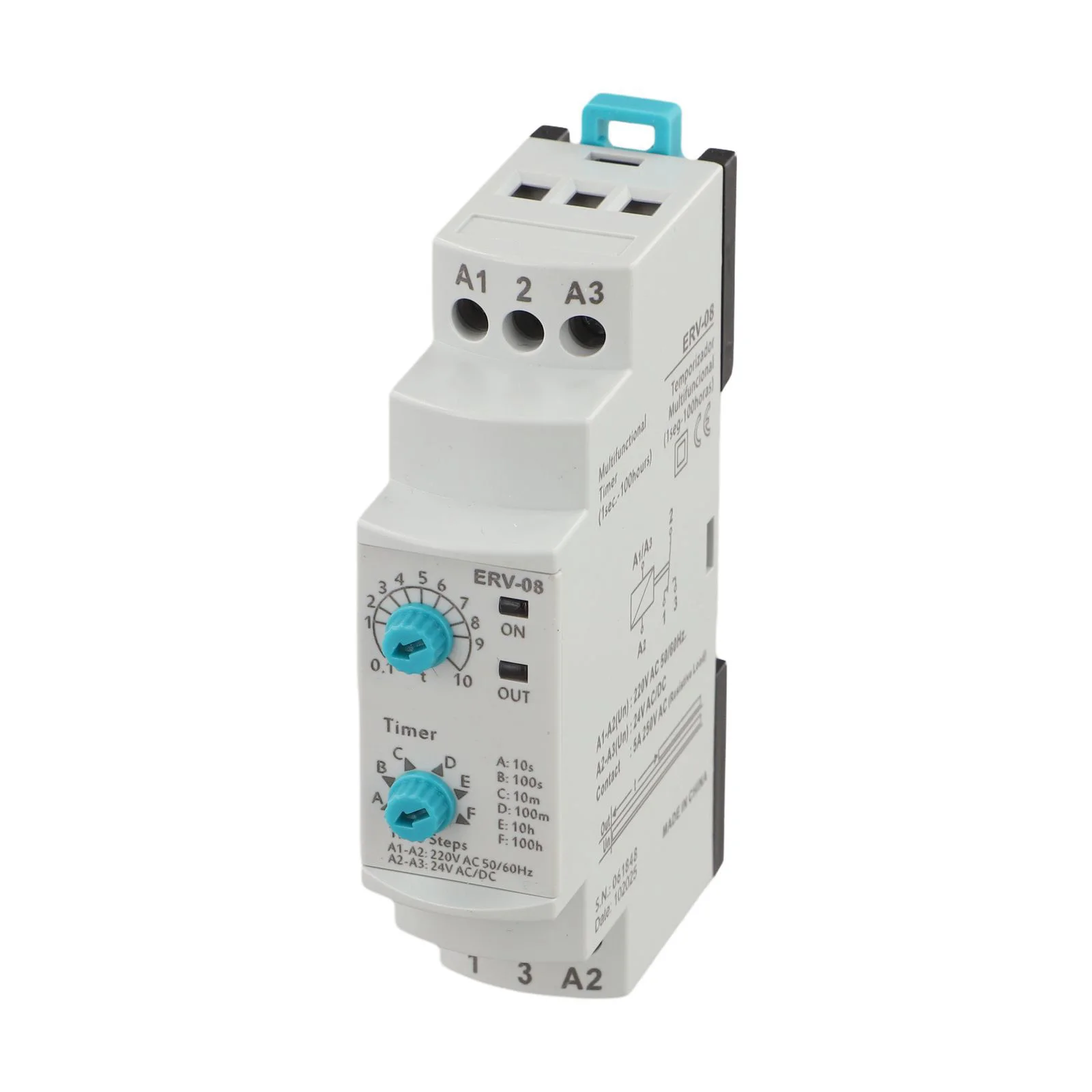 Timer Switch For Factories 0.1s-100h Timer Delay Time Relay Operating Altitude 2000m For Industrial Automation