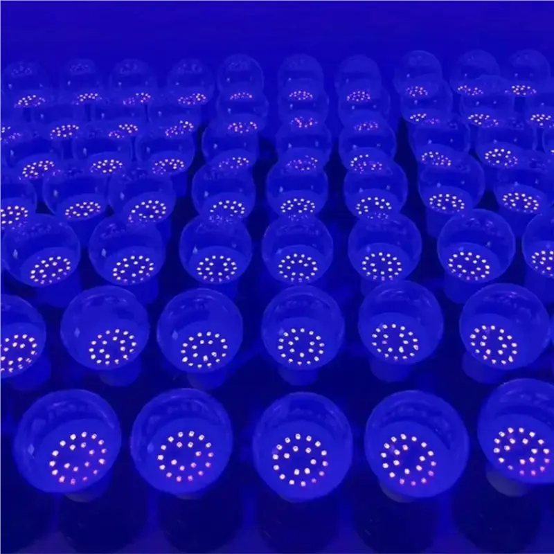 [A38F!NEW!】 4 Pcs E27 LED Black Light Bulb A19 12W UV Black Light UVA 395Nm Glow In The Dark For Blacklights Masquerade Party