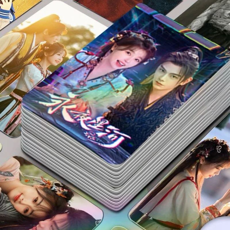 30/50PC ding yuxi TV dramas photo Love You Seven Times Love Game in Eastern Fantasy picture Double-side Print 3 Inch Cards