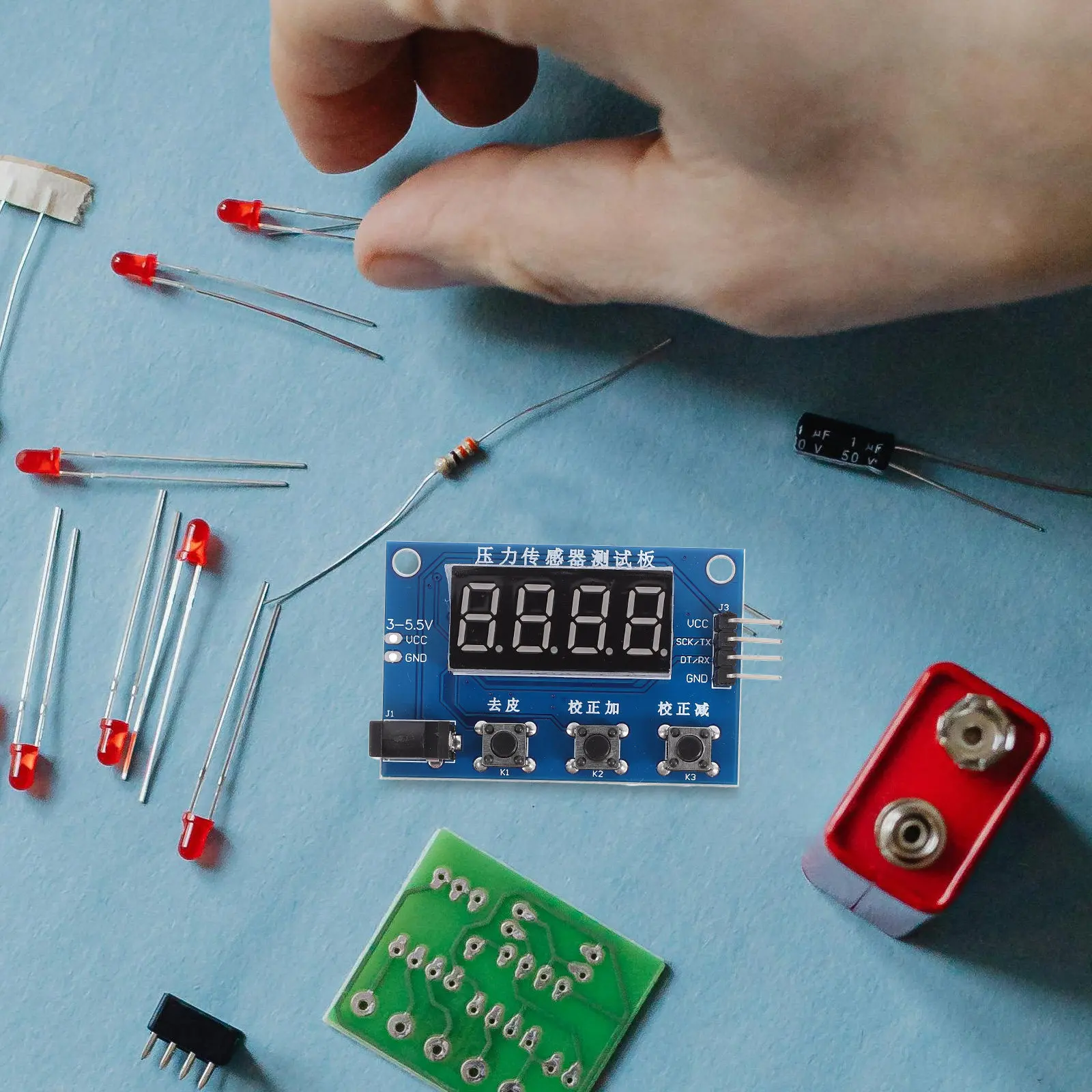 Weighing Pressure Sensor Module Digital Display Load Cell Indicator High Precision Sensor Digital Weighing Scale Load Cell