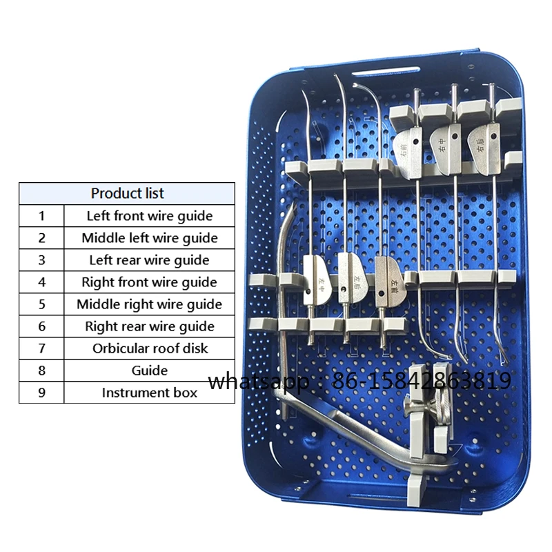 Meniscus Suture Instrument Set Arthroscopic Knee Meniscal Suture Hook Device Wire Set Orthopedic Medical Instrument Kit