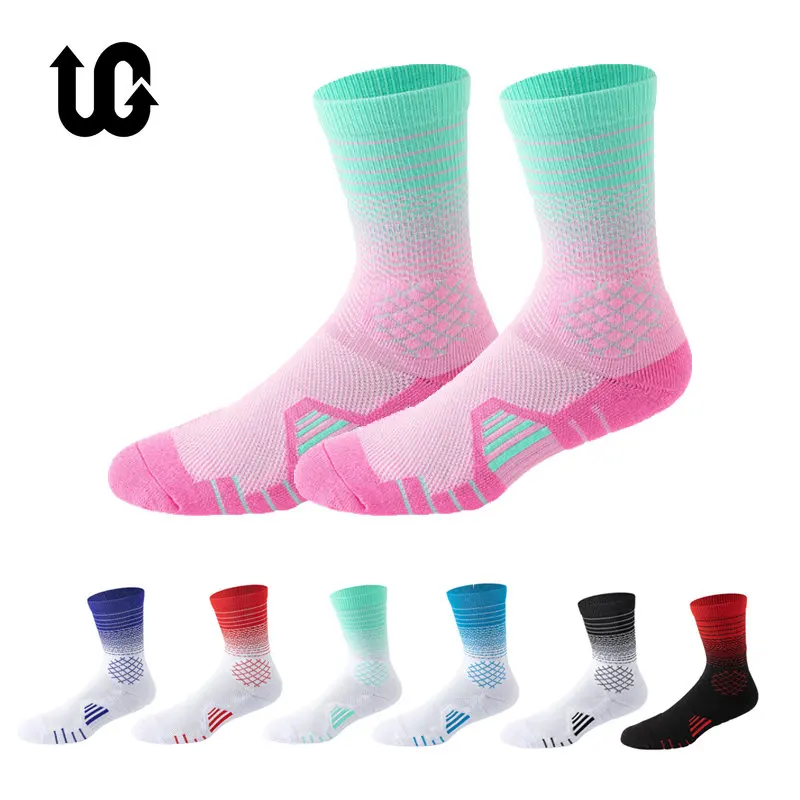 5Pairs/Lot Team Basketball Socks Sport For Men Outdoor Cycling Climbing Running Fast-drying Breathable Adult Non-Slip US 6-10