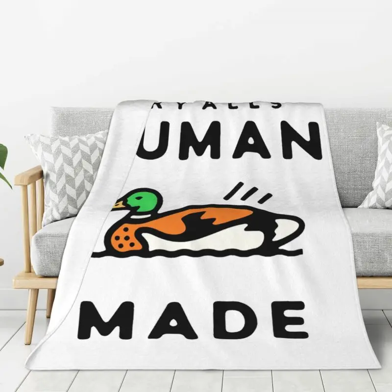Сделанные на заказ утиные одеяла, теплые фланелевые одеяла для кровати, Дорожный Коврик