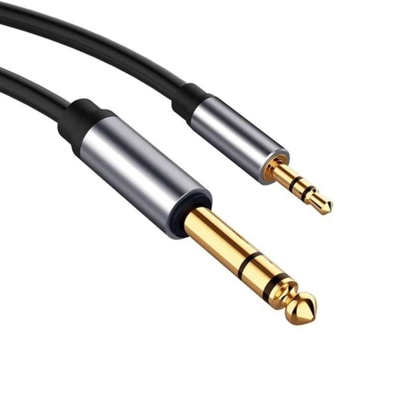 Durability 3.5mm to 6.35mm Audios Cable for Home Theater and Professional Use Y4QF