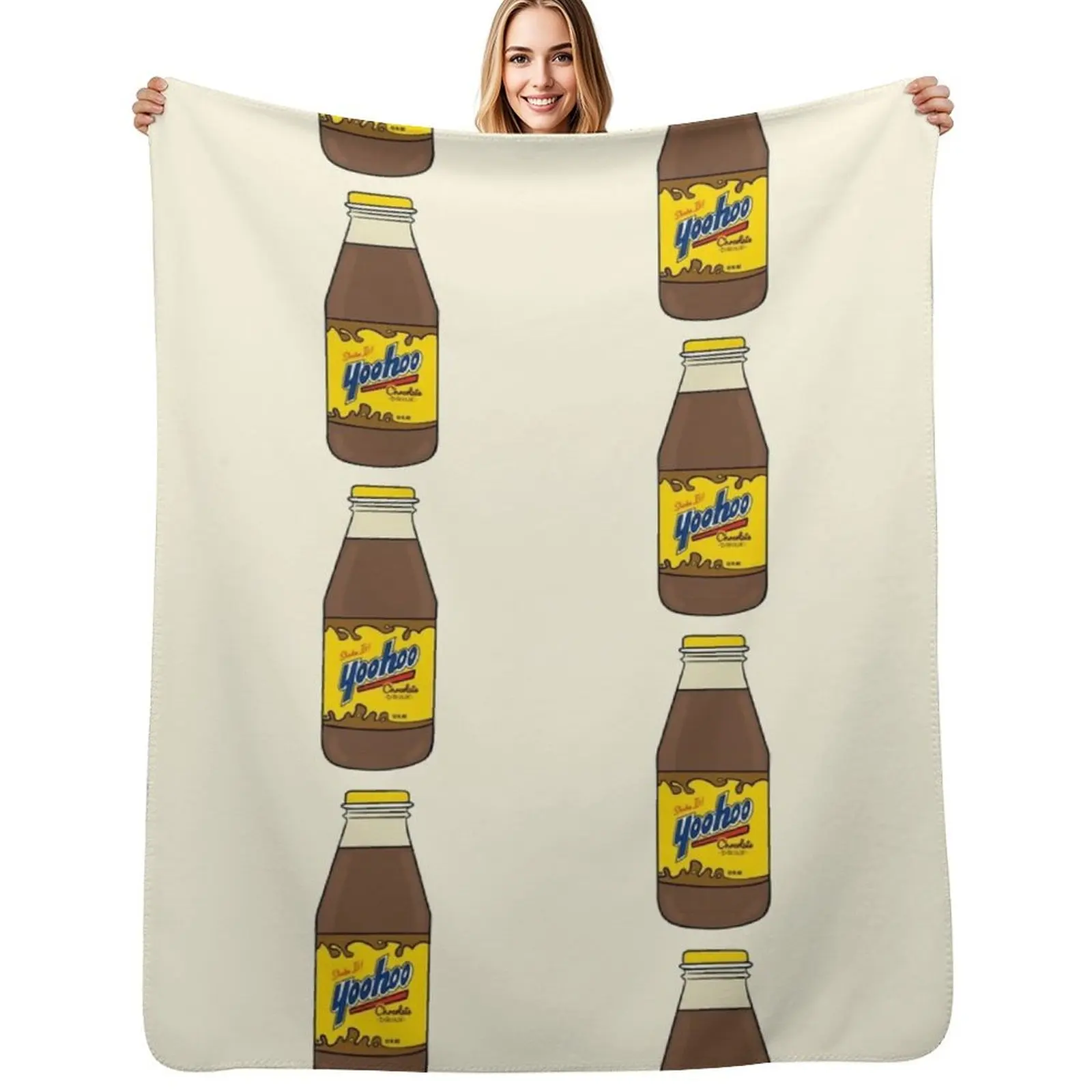 Yoo-hoo Chocolate Drink Throw Blanket Tourist Loose decorative Bed linens warm winter Large Blankets