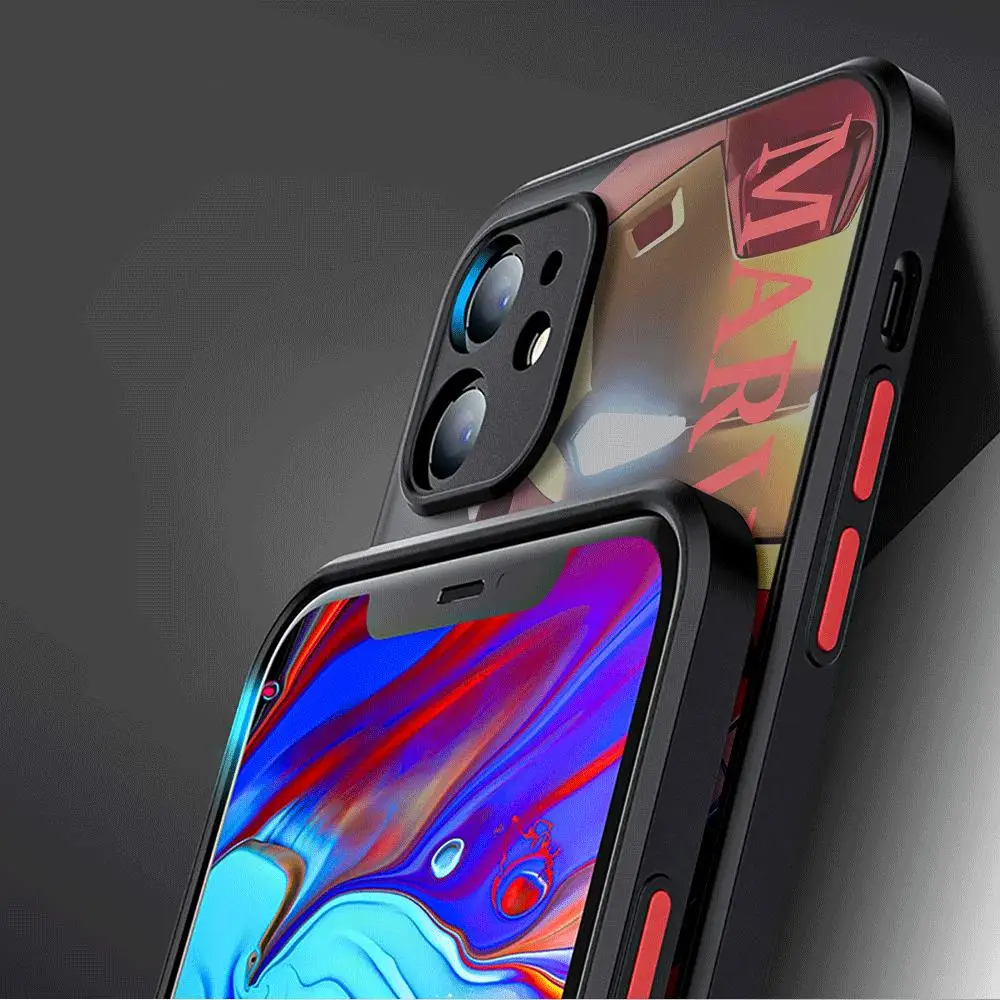 Marvel Superhero Cute Phone Case for Apple iPhone 15 Pro Max 13 14 Plus 12 Mini 11 Pro XR 8 SE 7 6S XS MAX Shockproof Cover