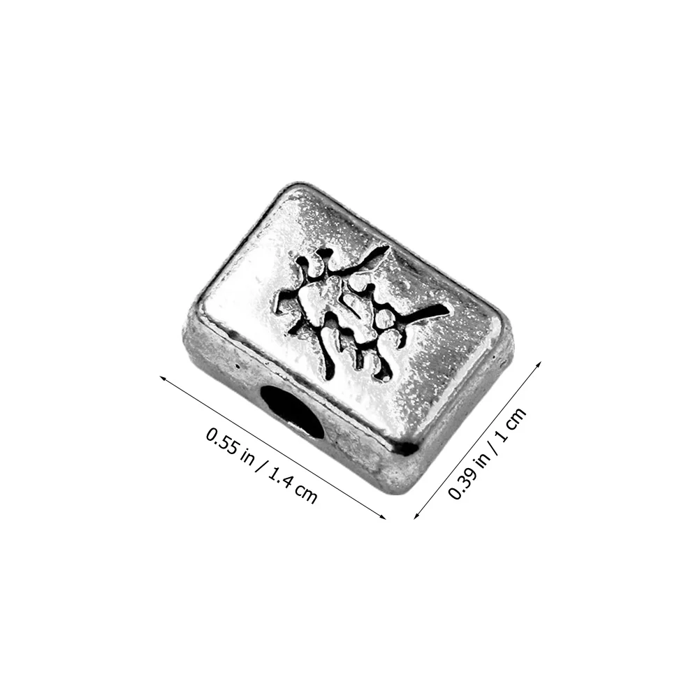 10Pcs Alloy Mahjong Pendant Charms Vintage Design for Jewelry Making DIY Bracelets Necklaces Craft Accessories Jewelry