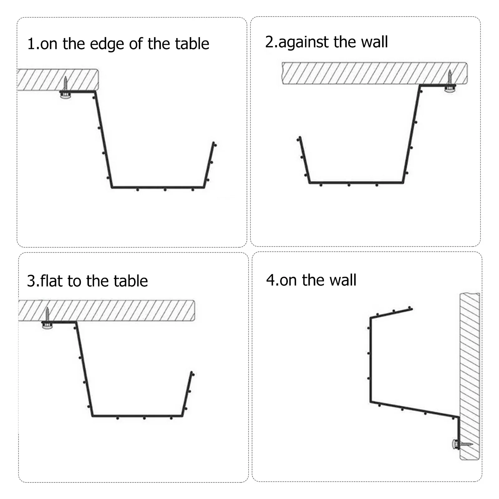 Under Desk Cable Management Tray with Screws Rack Cable Tray Basket for Home Kitchens Wire Management