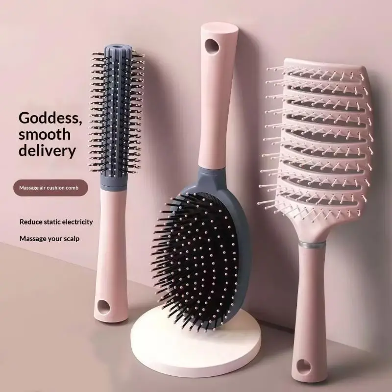 NewWomen Dry Wet Curly Hair Brush Scalp Massage Comb Hairbrush Salon Hairdressing Styling Tools Hair Brush For All Hair Type
