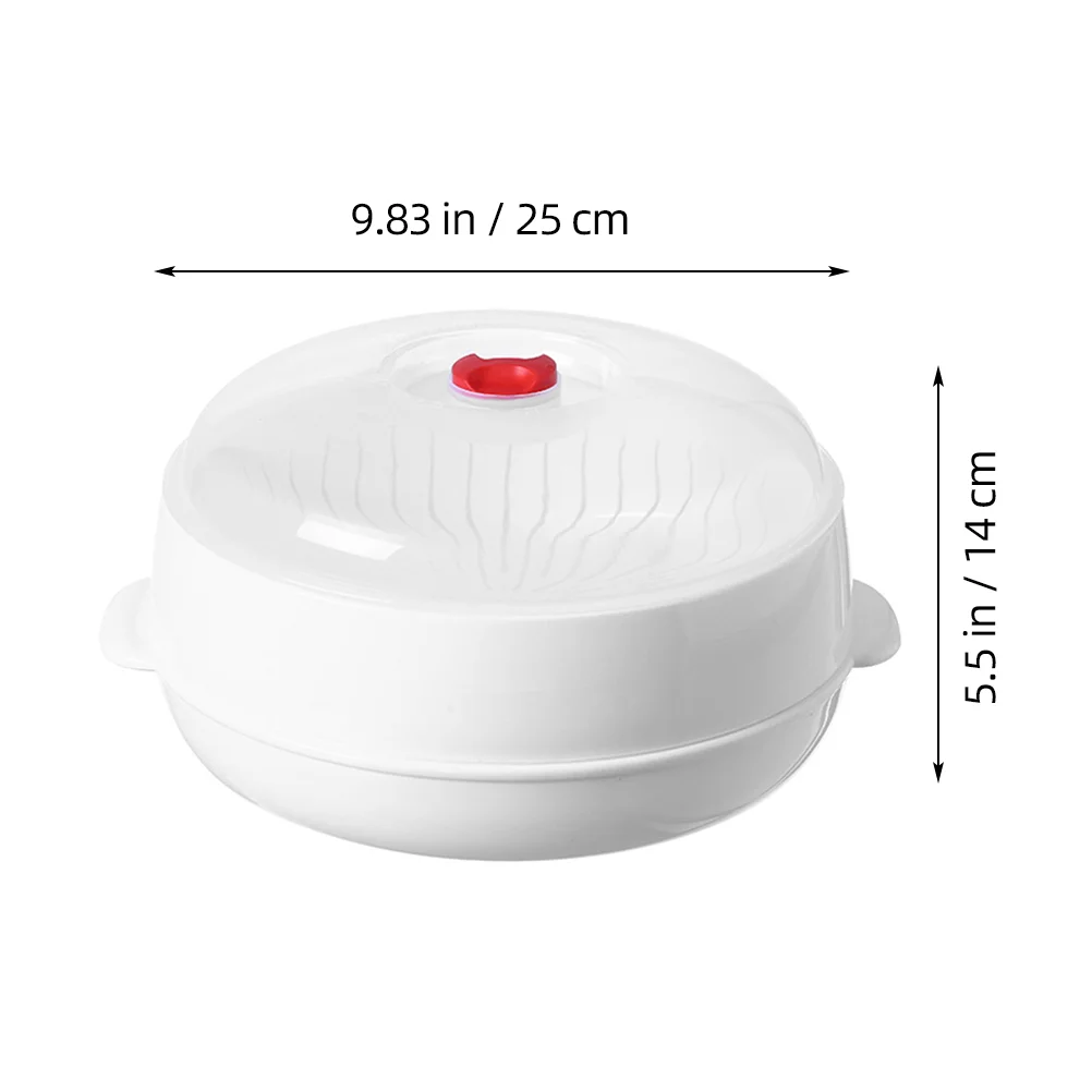 Steamer Bowl Microwave Containers for Food Cooker Plastic Bun Household Cookware