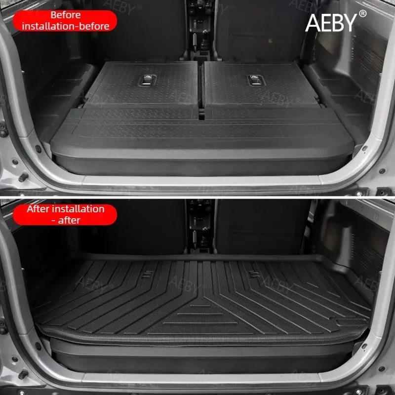 For Suzuki Jimny 2019-2026 Full coverage waterproof and anti-slip,TPE trunk mat,cargo lining,Fully surrounded,Accessories