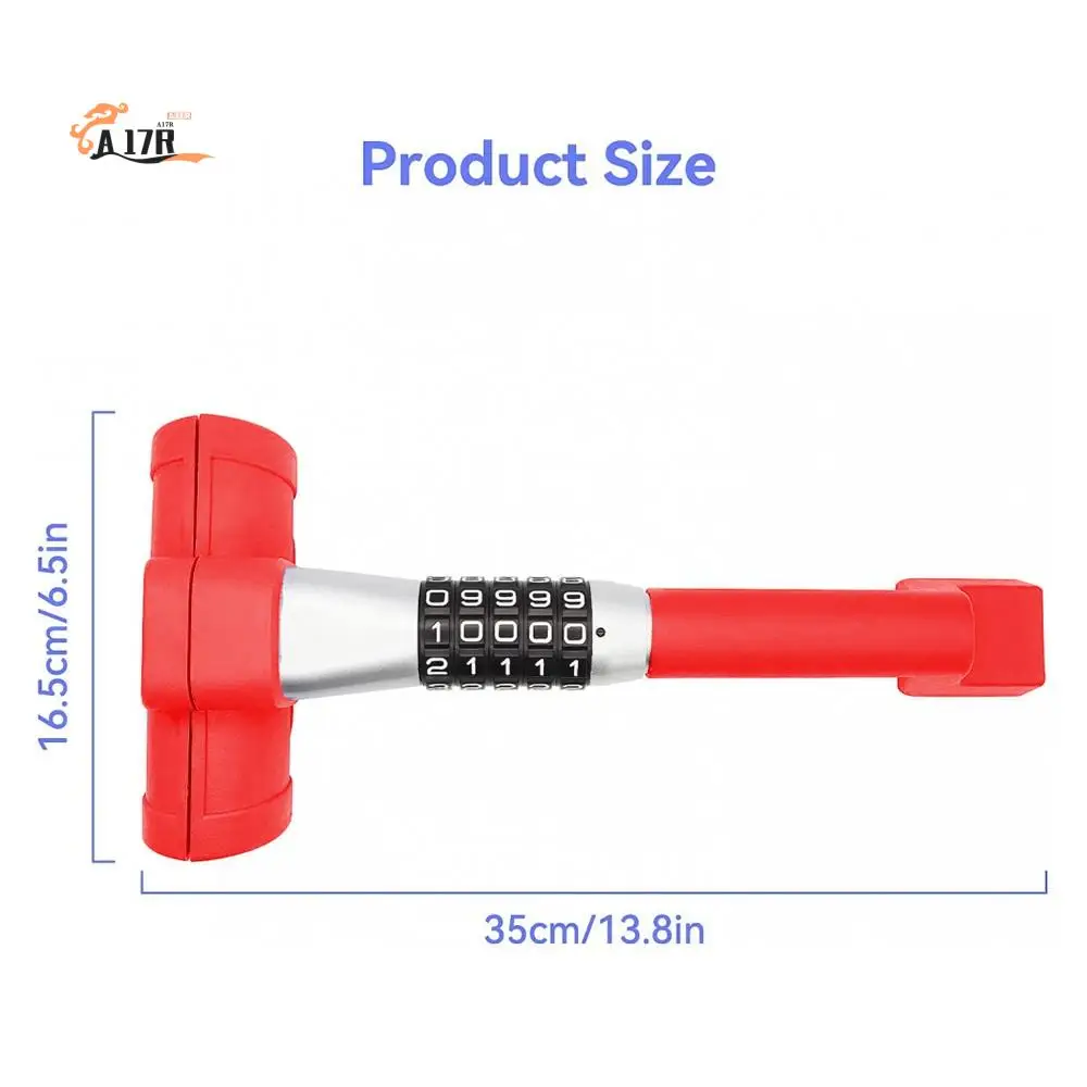 

A17R-Car T-Shaped Steering Wheel Anti-Theft Lock Retractable Hook Lock Retractable Anti-Theft Combination Lock For Carstrucks