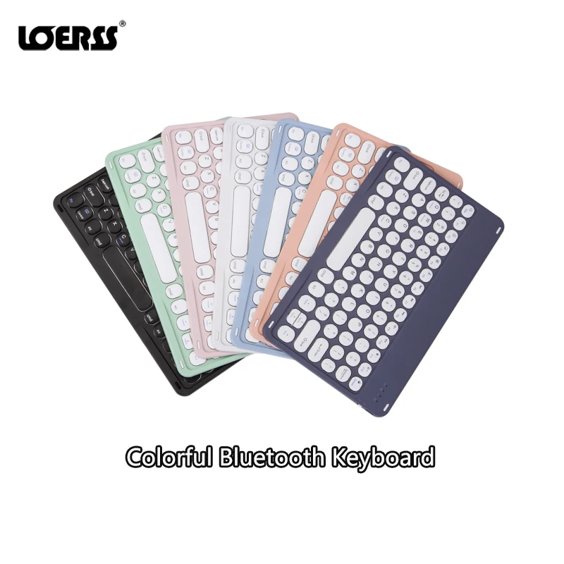 LOERSS Bluetooth Wireless Keyboard Mechanical Mute English Keyboard Gaming Keyboard for Android IOS WINDOWS Phone Tablet Laptop