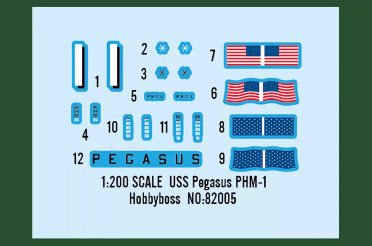 HobbyBoss 82005 1:200 Scale USS Pegasus PHM1 PHM-1 Warship Ship Boats Making Hobby Building Toy Plastic Assembly Model Kit