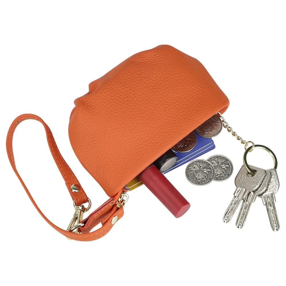 URBAN MASTER Mini portachiavi portamonete borsa portaoggetti in vera pelle moda portatile piccola custodia per il cambio 2489