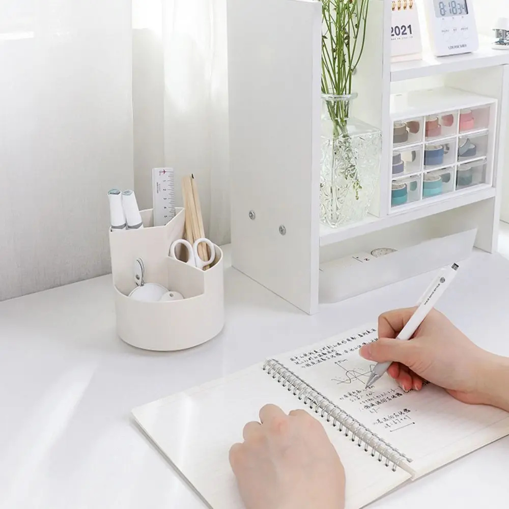 

Stationery Organizer 360° Rotating Pen Holder Storage Box Dust-proof Pen Pencil Organizer Multifunctional Waterproof