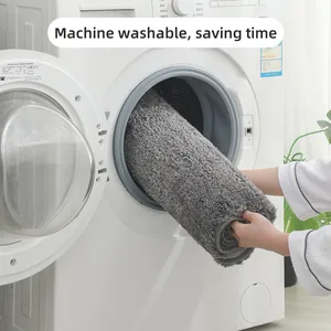 سجادة سميكة ناعمة أفخم ، سجادة حمام ، سجادة غرفة نوم ، سجادة غرفة معيشة ، حصيرة غير قابلة للانزلاق ، امتصاص الماء غير قابل للانزلاق أفضل 6 حصيرة غرفة معيشة مقاومة للماء مبيعا - No2