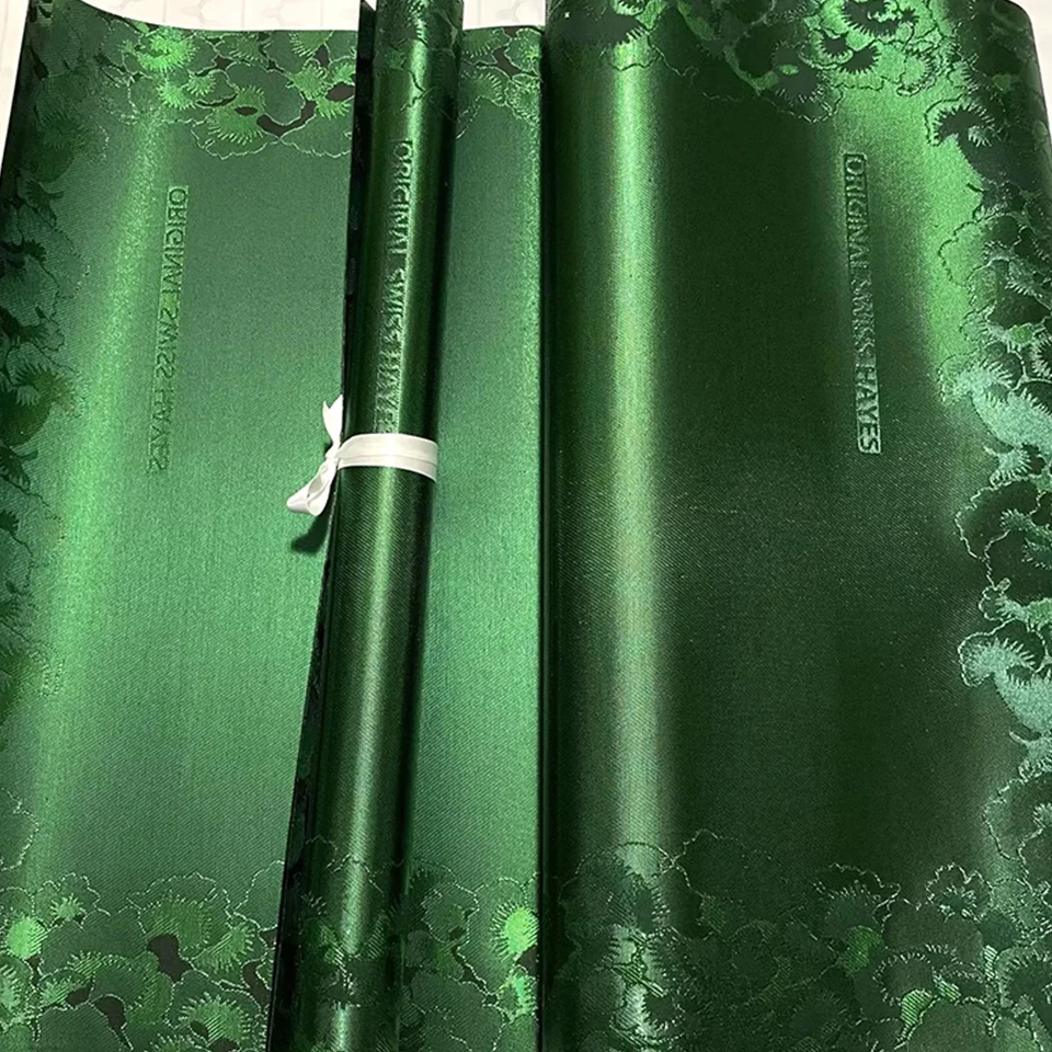 

3D Green Sego Gele & Ipele 2-Piece Set for African Weddings,Vibrant Multi-Color Nigerian Headwear and Wrapper for Women TX-2-15