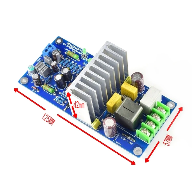 لوحة مضخم الطاقة الصوتي L15D Class D IRS2092 + IRFB4019 (IRAUDAMP7S)