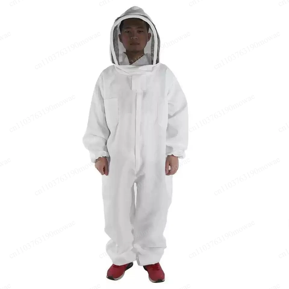 Full Body Protection Beekeeping Suit Cotton Beekeeper Costume Safty Veil Hood Hat Clothes  Beekeepers Bee   WJ901