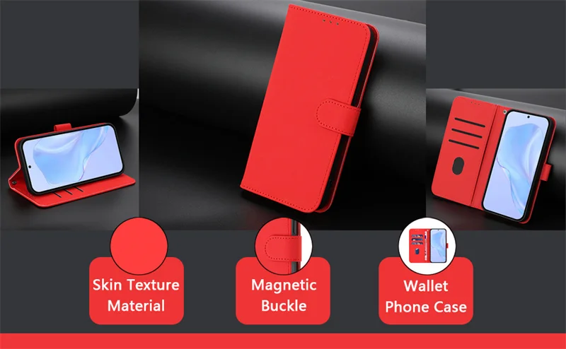 Dopamin-Farbige Hülle für iPhone 17 Pro Max 17e Air 16 16e iPhone15 Plus Pro Max Fundas Flip-Stand Wallet Handy-Rückseiten-Schutzhülle – Detail 3