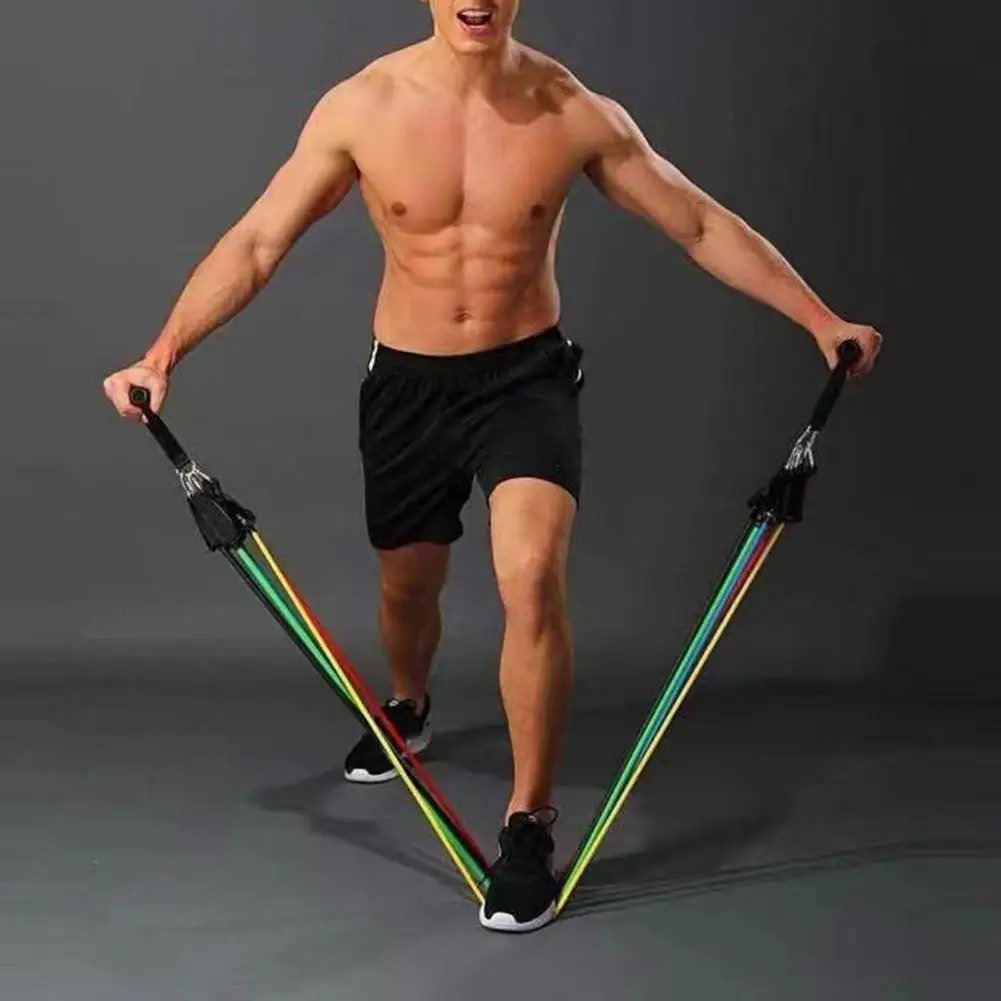 Resistance Band Set Multifunctional Resistance Bands Set for Muscle Training Physical Therapy Includes Handles Ankle Straps Home