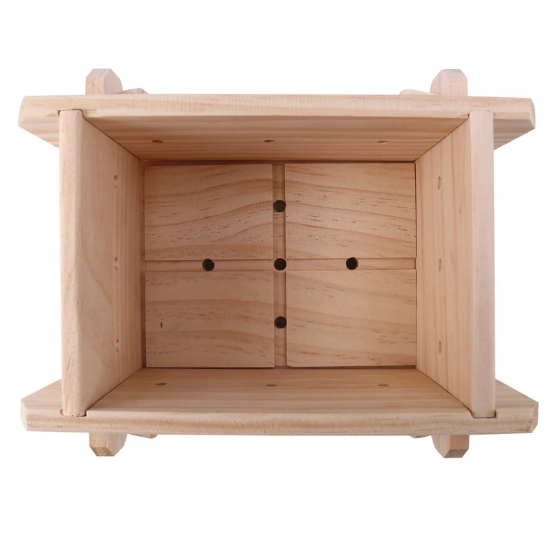 2x Tofu-Form werkzeug, abnehmbare Holz press box, Home Kitchen Tofu Maker Pressform-Kit für DIY Tofu-Form Kochen hand gefertigt