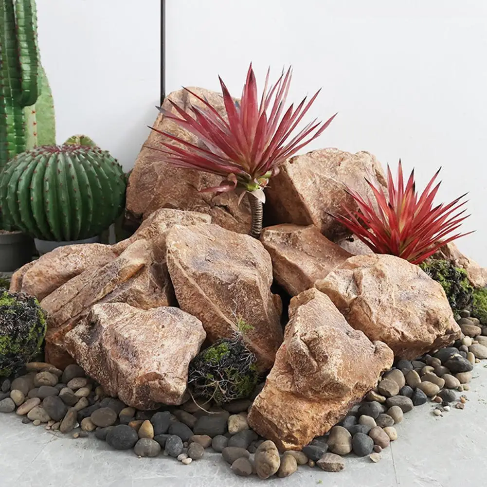 

Artificial Landscape Rock Faux Stone Parks Lawn Prop Realistic Foam Stone Simulated for Park Landscaping Decorative Parks