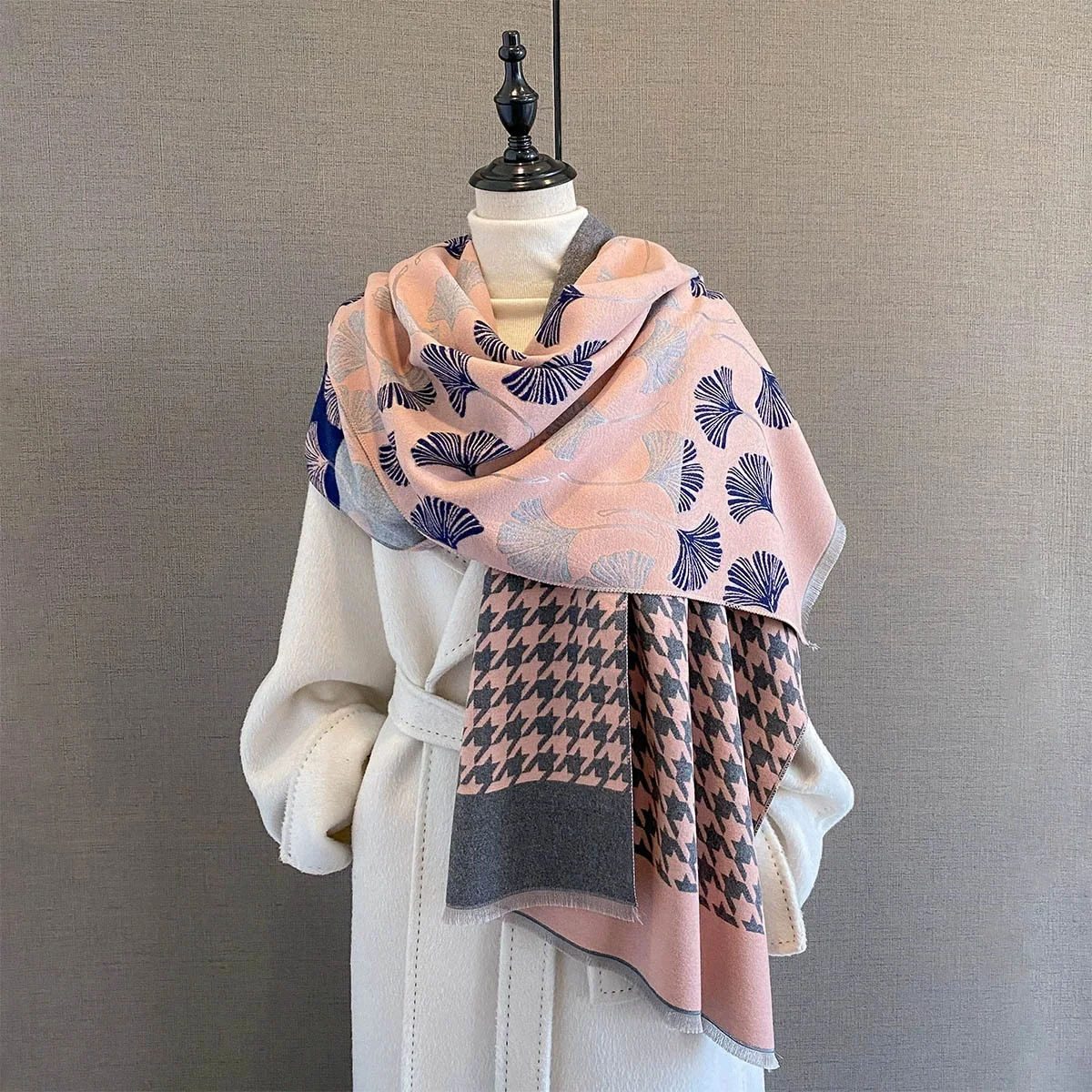 

Зимний теплый толстый шарф из искусственного кашемира, шали из пашмины для женщин, женские накидки, палантины Bufanda Echarpe 2025, модный аксессуар