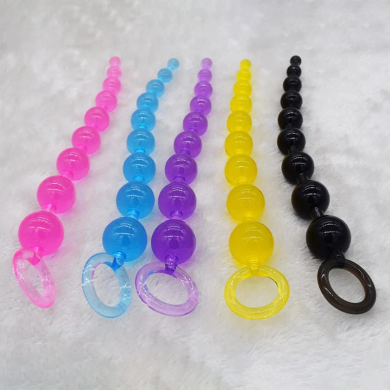 Super Long Silicone Butt Plug Anal Beads Ball Sex Toy for Beginners Man Women