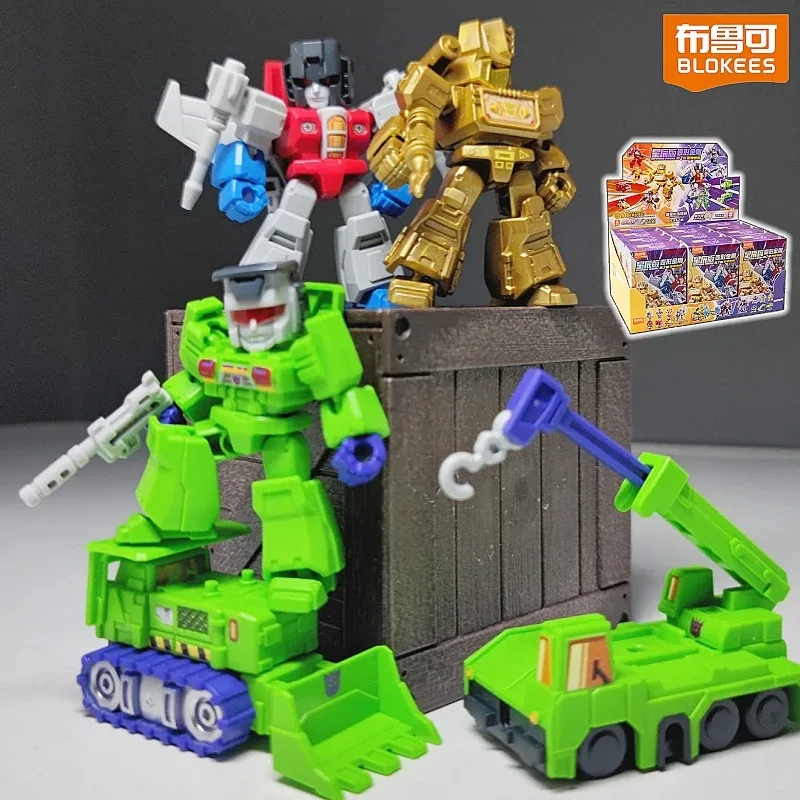 Hot Blokees Transformers Defender Version V2 Movable Blocks Figure Optimus Prime Starscream Bumblebee Model Collectible Toy Gift view 2