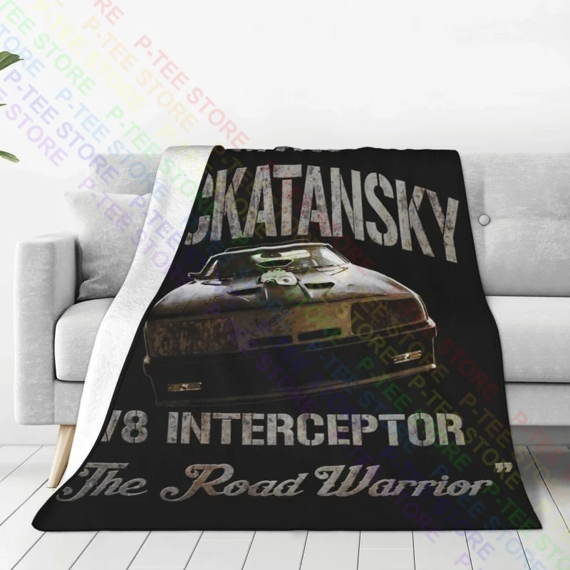 Mad Max V8 Interceptor Movie Inspired-Gt Falcon Muscle Car Blanket Flannel On The Sofa Skin Friendly