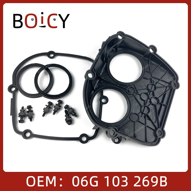 

BOICY Timing Chain Cover for Golf Jetta Touareg Polo Tiguan Touran Sharan Passat A3 A4 A6 Q3 Q5 06G103269 06K103269F 06K103269D