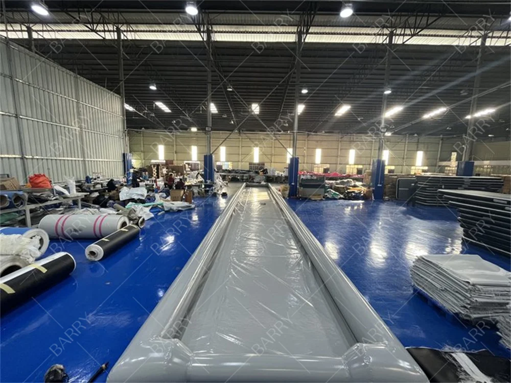 تخصيص مسار حمام السباحة القابل للنفخ / حمام سباحة ركوب الأمواج المائي المموج القابل للنفخ للألعاب الرياضية / حمام سباحة لوح التزلج القابل للنفخ #3