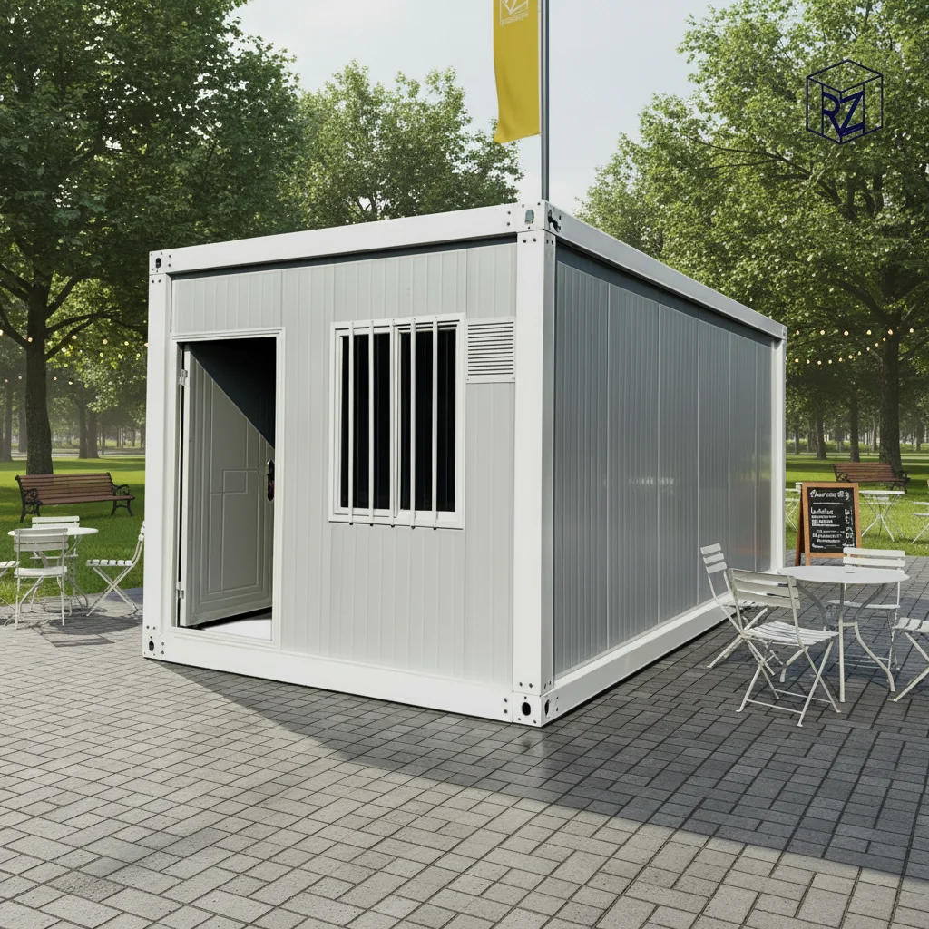 FOODLINE Container House Expandable Modular Cabin For Mobile Retail Kiosk Street Shop Business Application