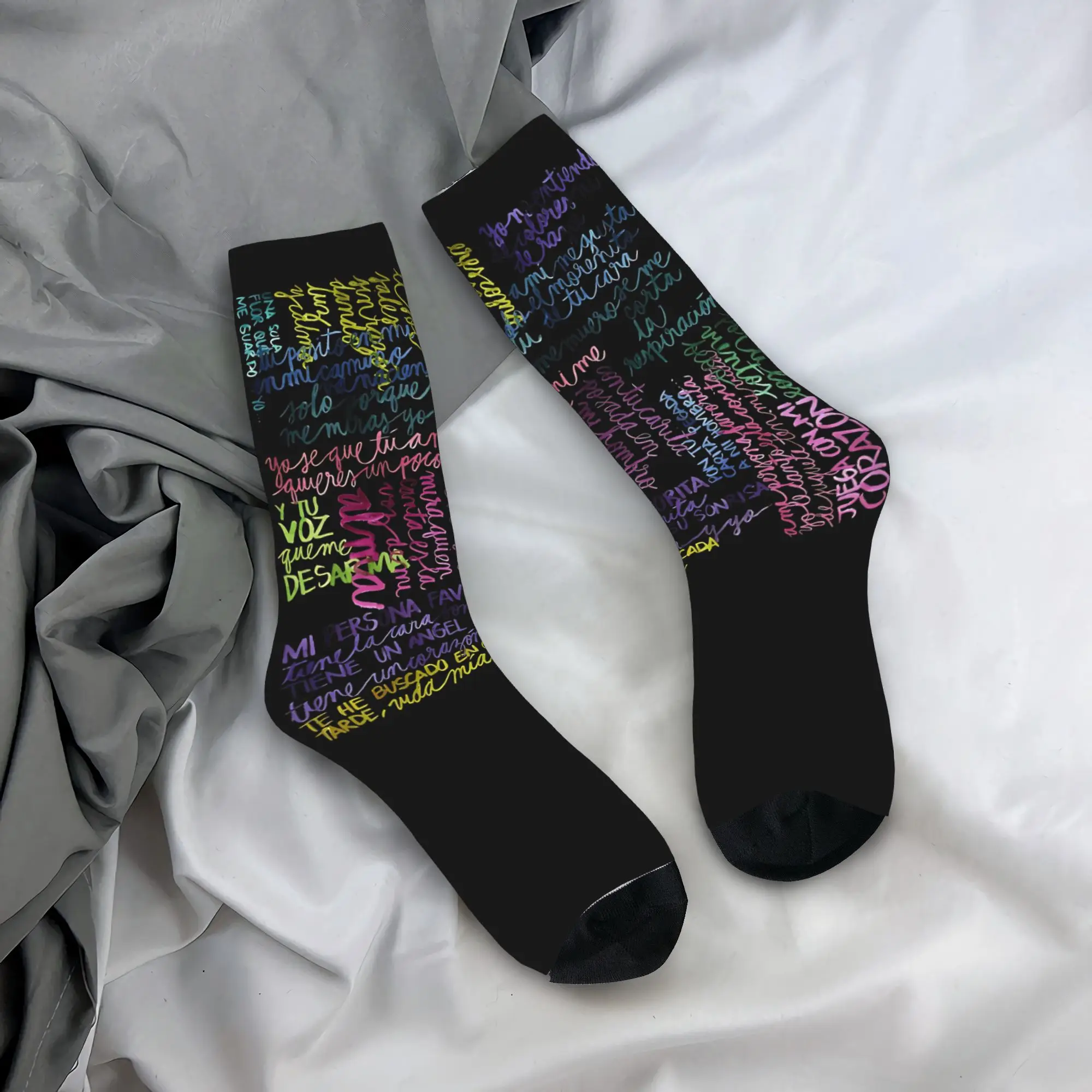 Calcetines para parejas Mi Persona Favorita Alejandro Sanz, calcetines antideslizantes, calcetines suaves y cálidos, calcetines deportivos de invierno con diseño vintage para correr