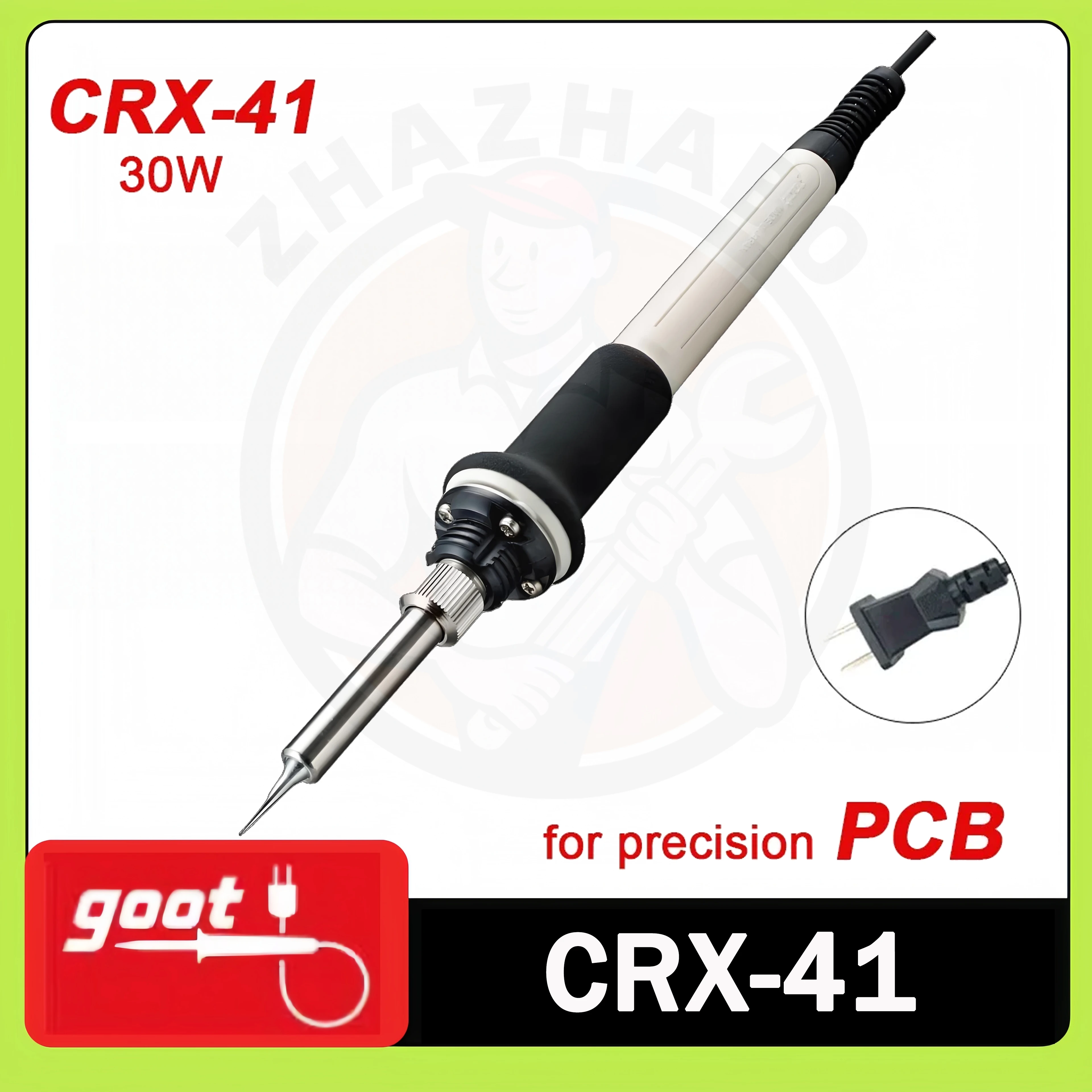 

GOOT Electric Solder for PCB Precision 220V/110V 30W Solder Repair Tool Made in Japan CXR-41